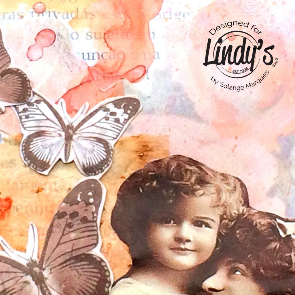 art journal pages by Solange marques with Lindy's Stamp Gang products-10