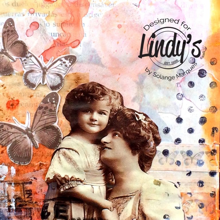 art journal pages by Solange marques with Lindy's Stamp Gang products-11